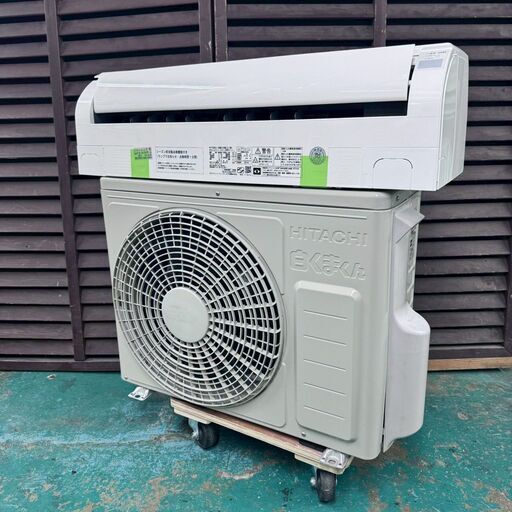K06554 中古エアコン 日立 2023年製 主に6畳用 冷房能力 2.2KW / 暖房能力 2.2KW