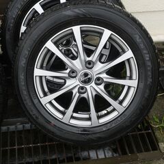 アルミホイール exceeder ホットスタッフ 14インチ　4本セット　ヴィッツ・フィット・ノート・デミオ等　スタッドレス　タイヤ交換用の画像