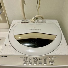 中古　TOSHIBA 
洗濯機の画像