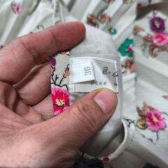 美品！花柄 スカート S-Mの画像