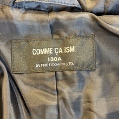 M2510-278 COMME CA ISM ダッフルコート キッズ 130A ネイビー 毛玉ほつれ有りの画像