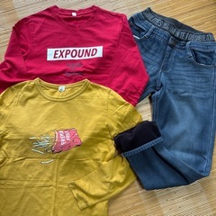 男の子用150cm秋冬服まとめて（UNIQLO、HUSHUSHなど）の画像