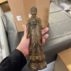 仏教美術 阿弥陀仏像 小仏像 銅製 銅器の画像