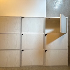 3段ボックス×3つセットの画像
