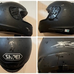 【SHOEI ヘルメット】X-9 ジャンク シールド無、艶消し黒 マットブラックの画像