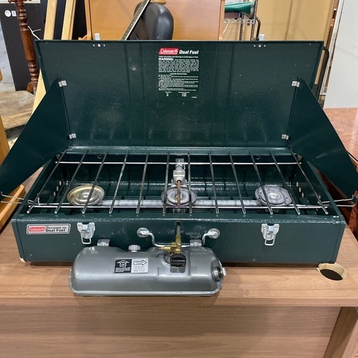 【キャンプ用品】コールマン スリーバーナー デュアルストーブ  428-700