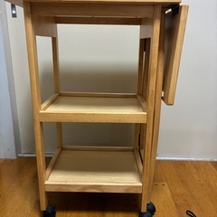 木製　ラック　キッチン台の画像