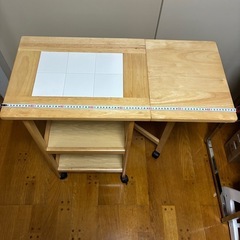 木製　ラック　キッチン台の画像