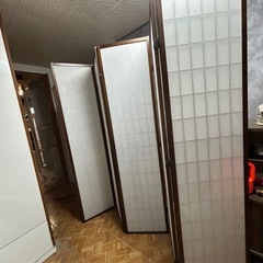 和風 障子 屏風 5連 パーテーションの画像
