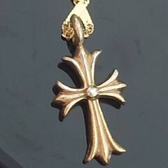 【即決なら値下げ】クロムハーツ Chrome Hearts ベビーファット クロス 22K の画像