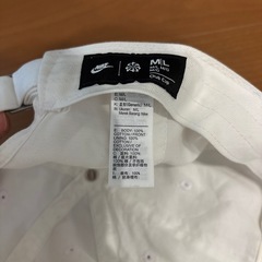 NIKE 白 キャップ 帽子の画像