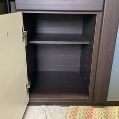 【リサイクルサービス八光】幅800㎜　ニトリ　レンジボード　コパン　ブラウン　の画像