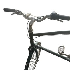 【ジ1020-15】通勤時に便利‼️折りたたみ不可 シティサイクル風 ミニベロ（グリーン系） ※軽量フレーム／外装6段変速の画像