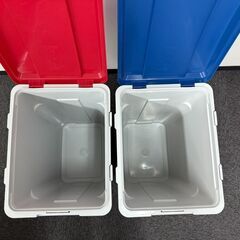 LIFELEX 連結分別ペール 45L ブルー&レッド(2個セット)の画像