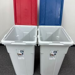 LIFELEX 連結分別ペール 45L ブルー&レッド(2個セット)の画像