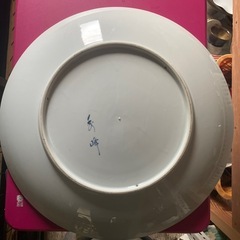 有田焼　秀峰作　金彩　梅　大皿46.3cm  飾り皿の画像