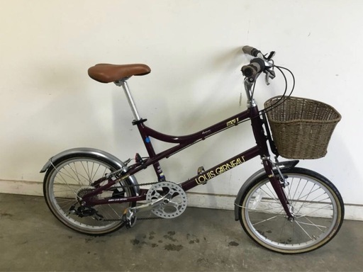 h-190△ q 岐阜発/ LOUIS GARNEAU/ ルイガノ/ MV1/ Lorinser/ ミニベロ/ 20インチ/ 7段変速/ 走行確認/ 現状品/ 管10s/ R7.10/4 △