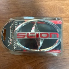 ★SCION★サイオン★エンブレム★メッキ★車アクセサリー★赤★の画像