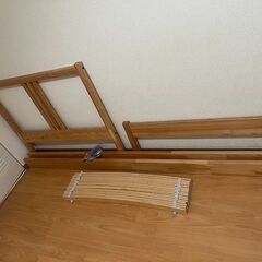 IKEA 木製シングルベッドの画像