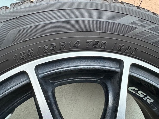 スタッドレス&ホイール　155/65/14 YOKOHAMAアイスガード6