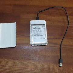 ハードディスク320BGと外付ケースの画像