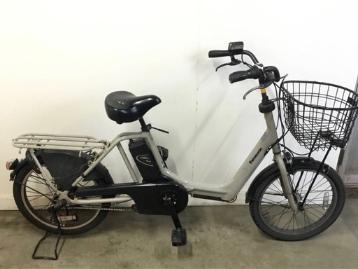 h-191△ 岐阜発/ パナソニック/ 電動アシスト自転車/ 20インチ/ 3段変速/ バッテリー8Ah/ 充電器なし/ 走行確認/ 現状品/ 管15s/ R7.3/17 △