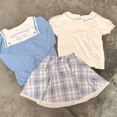 シナモロール　制服風　お洋服　120.130 女の子の画像