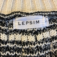 M2510-282 LEPSIM ニット セーター ツイード風 ベスト Fサイズ ほつれ有り の画像