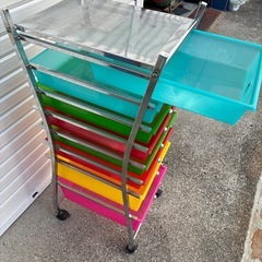 レトロな収納ケースの画像