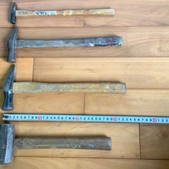 ハンマー 金槌 玄能 4本の画像
