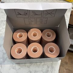 【新品・未使用】粘着性綿布伸縮包帯 ライトブラウン スリーエム 50mm×5ｍ 12巻 2733-50 店頭販売 南区花畑の画像