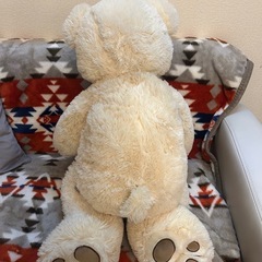コストコ　くまのぬいぐるみ　アイボリーの画像