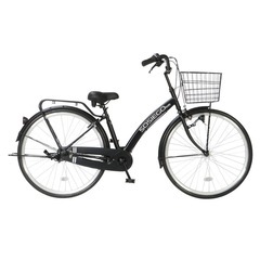 武田産業　軽快車　ソシエゴ　Ｌｉｖｅｌｙ　ノーパンク　ＬＥＤオートライト　２６インチ　マットブラックの画像