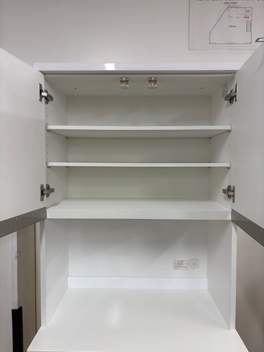 ジモティー特別価格? N1142★レンジボード★カップボード★食器棚★幅800mm
