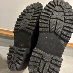 GU ウルトラストレッチニーハイブーツ　レザー　Sサイズの画像