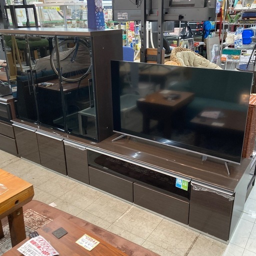 テレビボード4点セット　⭐︎キャビネットの位置、左右にも出来ます。