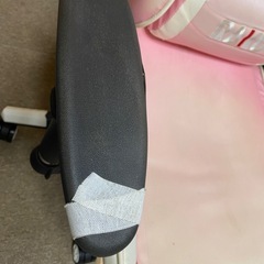 オットマン付きゲーミングチェアの画像