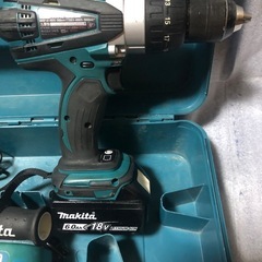 makita 充電式震動ドライバドリル 18V HP458D バッテリーの画像