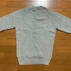 Gmaldar ニット メンズ セーター 綿100% Uネック グレーの画像