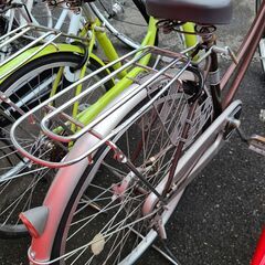 J1643【リユースのサカイ柏店】 シティサイクル　pierrette　ピエレット　ブラウン　26インチ　ダイナモライト　クリーニング、簡易メンテナンス済み　★店頭にて試乗可★  中古自転車 　流山市 中古自転車 松戸市 中古自転車 我孫子市 中古自転車 船橋市 中古自転車 守谷市 中古自転車 取手市 中古自転車の画像