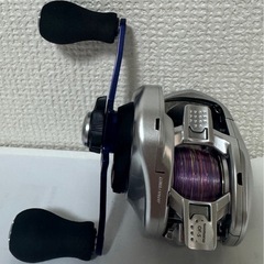 Stefano 両軸リール シルバー 紫スプールの画像