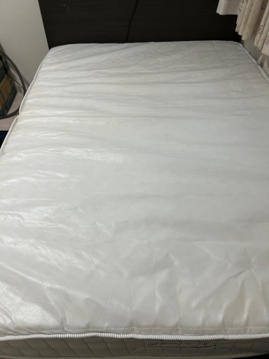 【取引中
】【無料】ニトリ N sleepダブルベッドフレーム＆マットレスセット