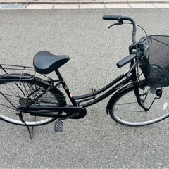 お話し中】2020年購入　自転車　黒色　ママチャリ　の画像