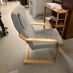 K2510-284 NITORI パーソナルチェア グレー ほつれ色あせ有りの画像