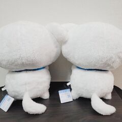 クレヨンしんちゃん　めちゃもふぐっとぬいぐるみ　まんぷくなシロだゾ 2個セットの画像