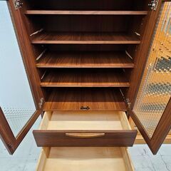 ✨️ジモティー割引✨️【ジャングルジャングル堺初芝店】 　食器棚　ブラウン　堺市（東区　西区　北区　南区　堺区　美原区）高石市　泉大津市　忠岡町　和泉市　松原市　大阪狭山市の画像