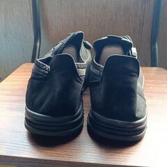 新品 25.5cm メンズ スニーカー ブラック 厚底 シューズ 男女兼用【X013-S】の画像