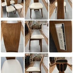 ジモティー限定価格！S173 ⭐ イバタインテリア ダイニング5点セット フォルム2 椅子綺麗 幅140cm USED 大人気モデルの画像