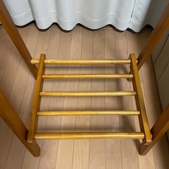 木製ハンガーラックの画像