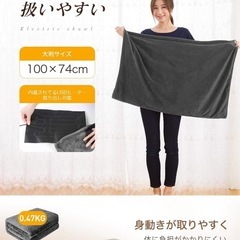 電気毛布　電気ブランケットの画像